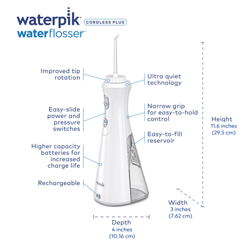 Waterpik WP-490 Cordless Plus Waterflosser